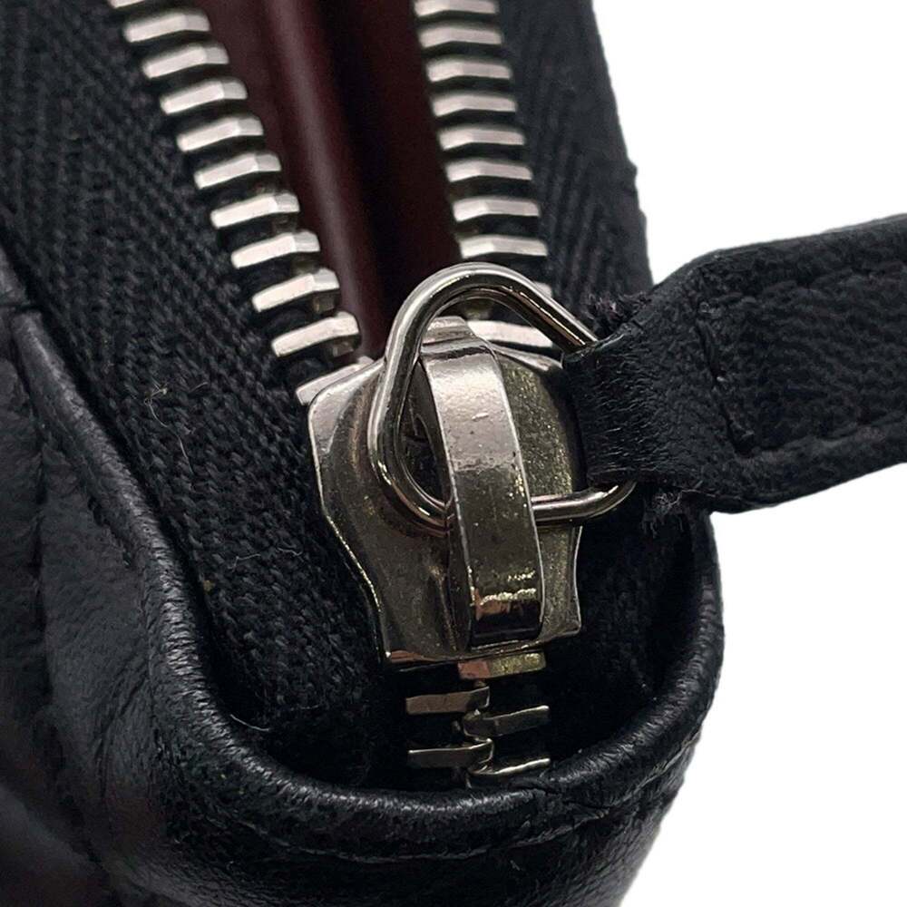 CHANEL Black Lambskin Leather Logo Wallet - Picture 9 of 16